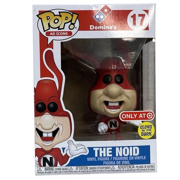 Funko Pop The Noid 17 Target Exclusive New Non Mint Box Funko Pop Domino’s Glows - Picture 2 of 8
